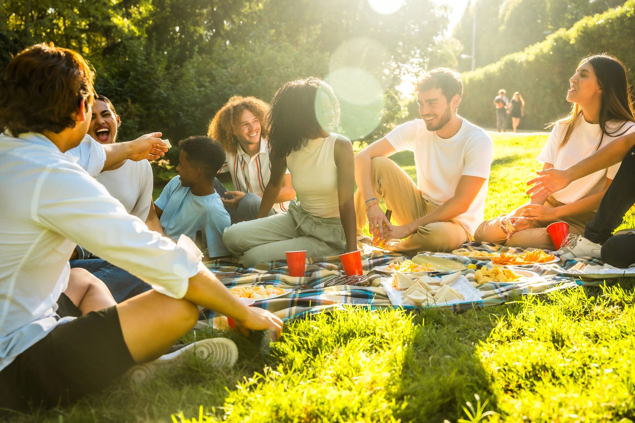 neighborhood park gathering